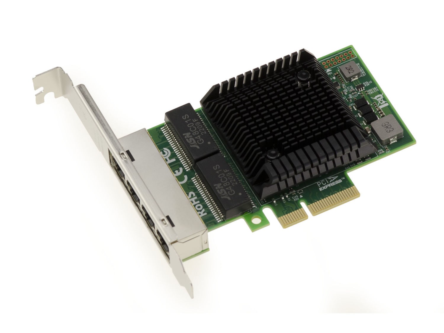Pcie Quad Lan Gigabit Ethernet Rj45 10 100 1000mb - Chipset Broadcom Bcm5719