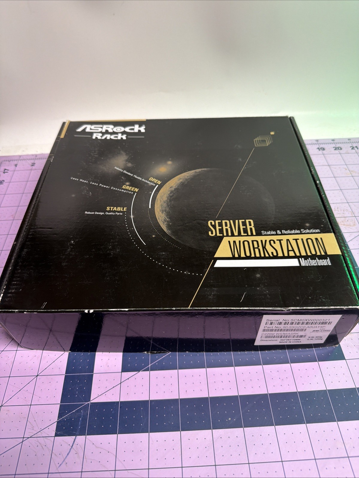 ASRock Rack Server/Workstation Motherboard With Memory– P/N 90-SXG180-A0UAYP