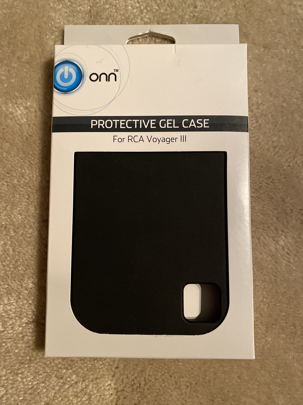 ONN Protective Gel Case for RCA Voyager 3,  BLACK in color  NEW IN BOX 