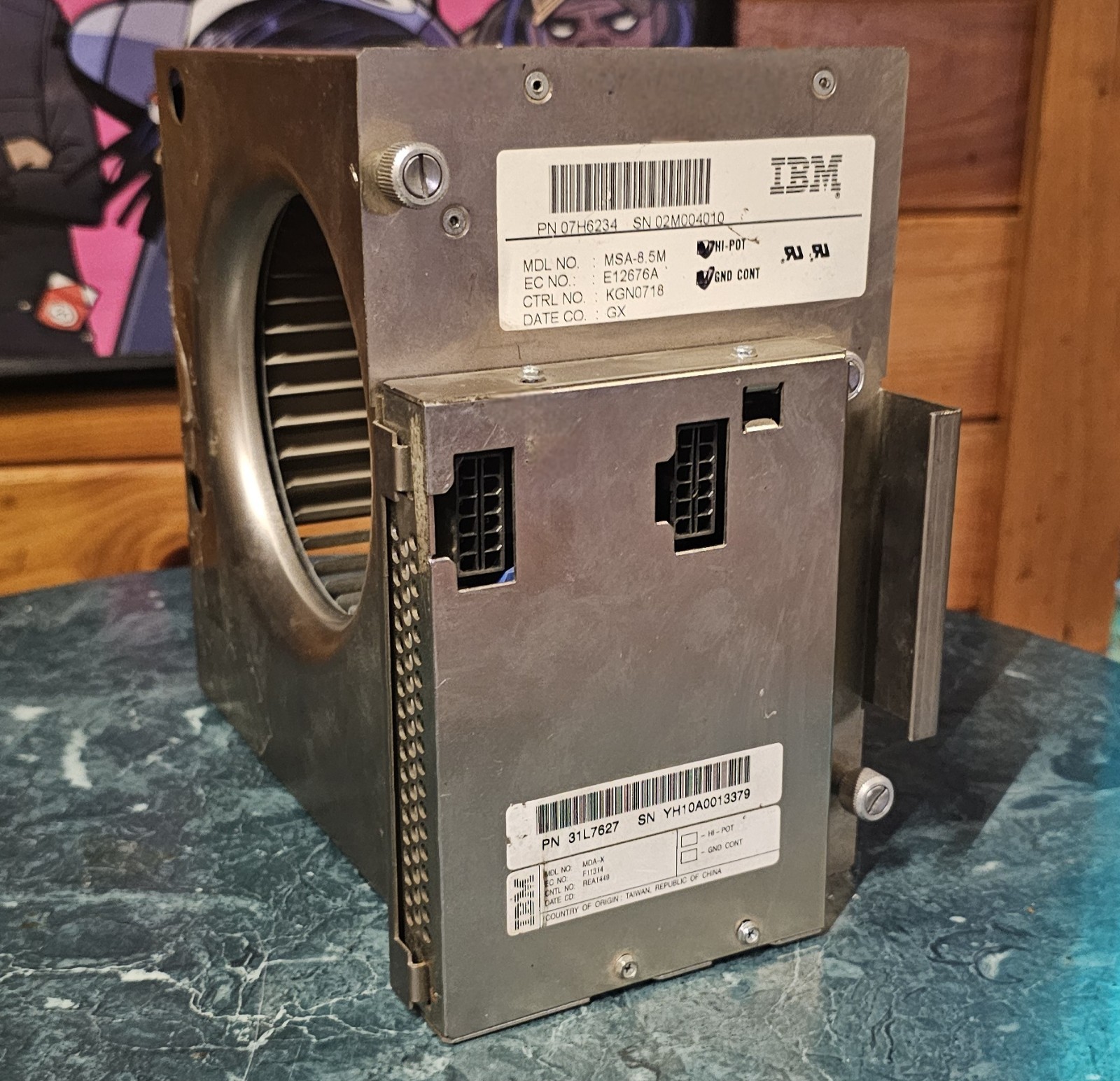 IBM MSA-8.5M Cooling Fan with MDA-X Motor Drive Controller Server Cooler Tested