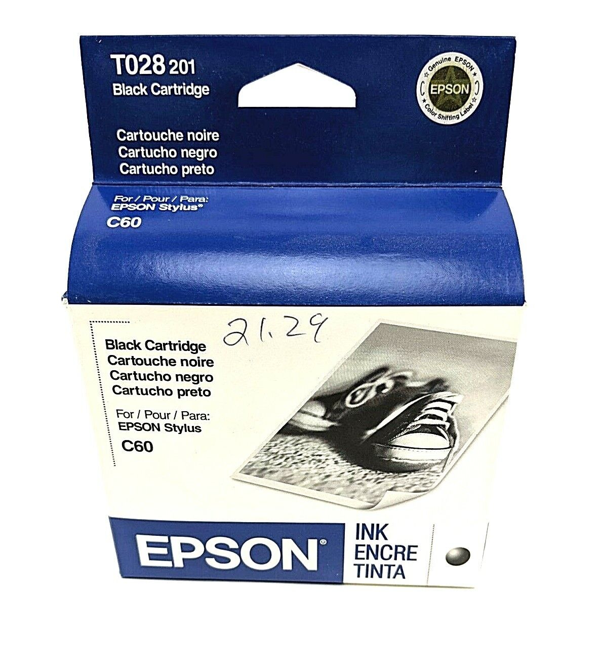 Epson T028 201 Black Ink Cartridge New Sealed Expired 2009