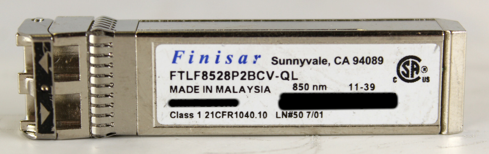 Lot of*29 Finisar FTLF8528P2BCV-QL Class 1 850nm 8Gb SFP Optical Transceiver
