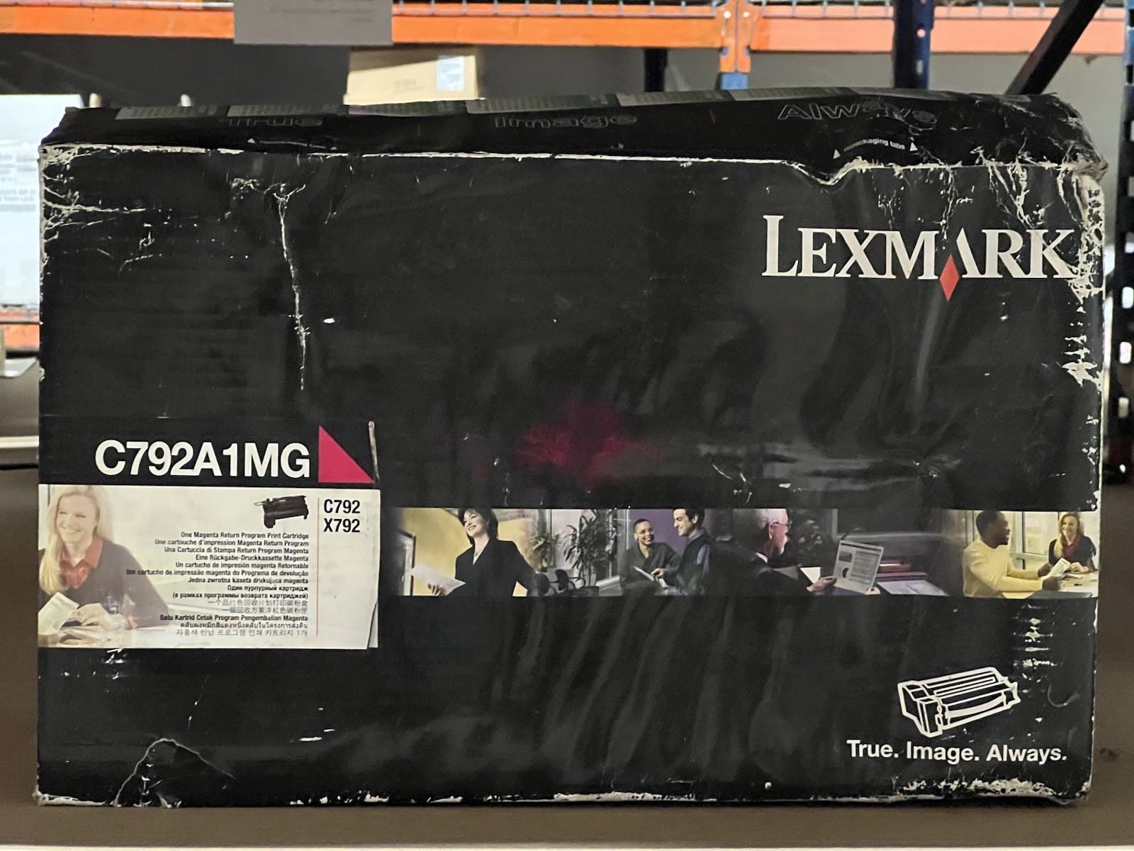 Lexmark C792A1MG Magenta Return Program Print Cartridge-Worn Box