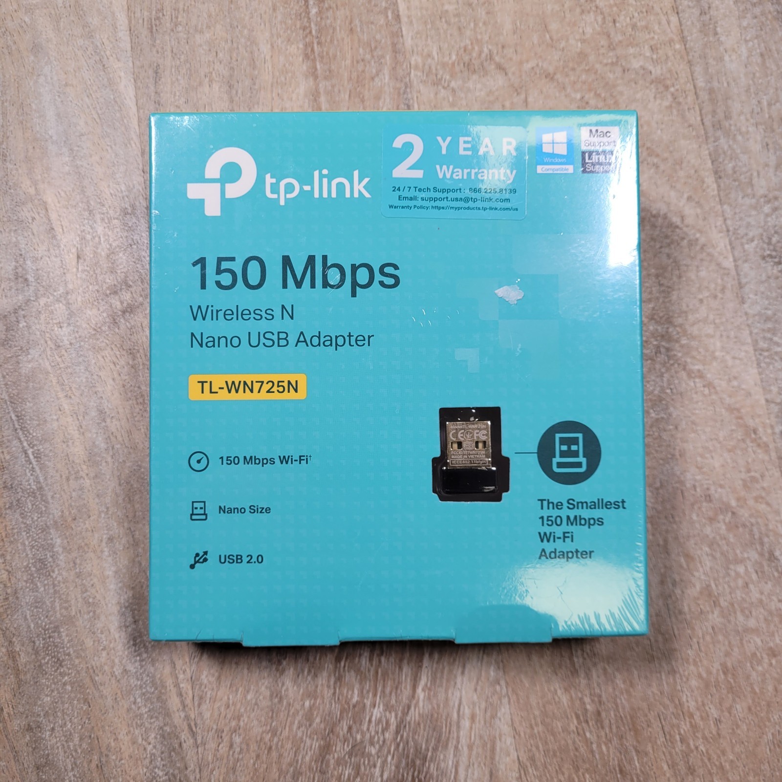TP-Link TL-WN725N 150Mbps Wireless N USB MINI Adapter NEW BOXED