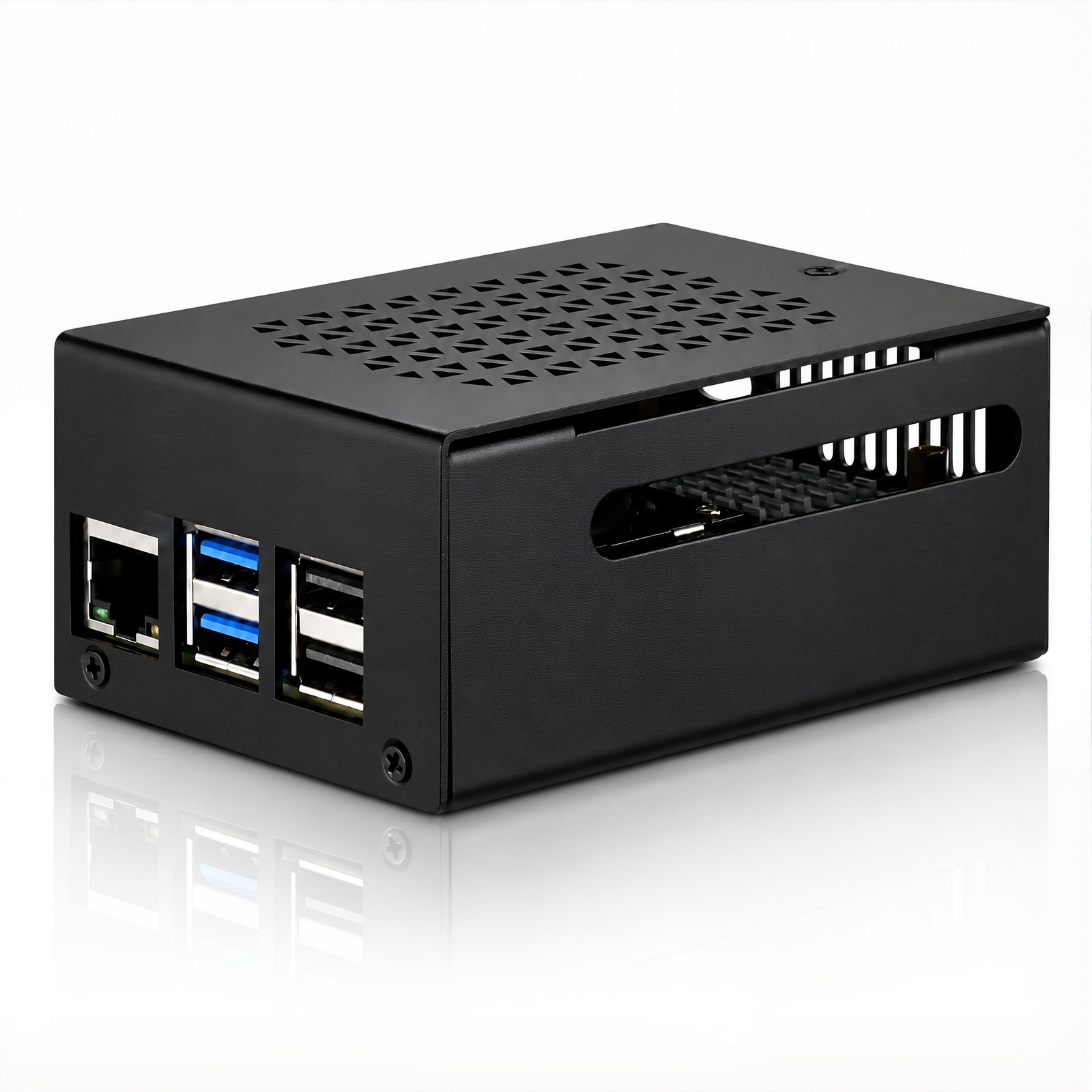Metal Case Compatible with Raspberry Pi 5, Aluminum Pi 5 Case with Space for ...
