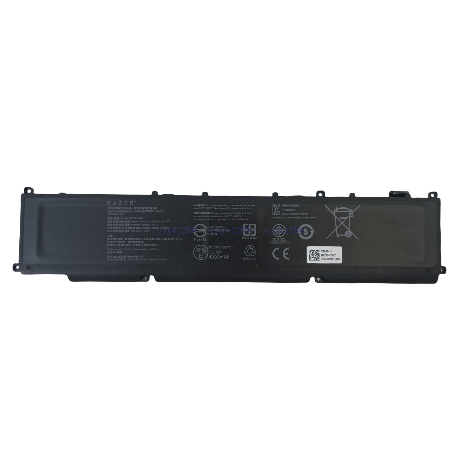 100% New Genuine RC30-0370 RZ09-0368 Battery For Razer Blade Ryzen 14" 2021 2022