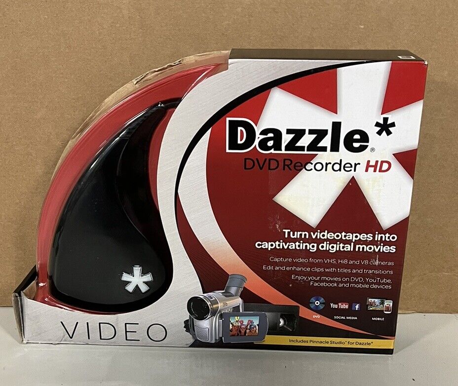 Pinnacle Dazzle DVD Recorder HD / Video Capture Device + Video Editing See Notes