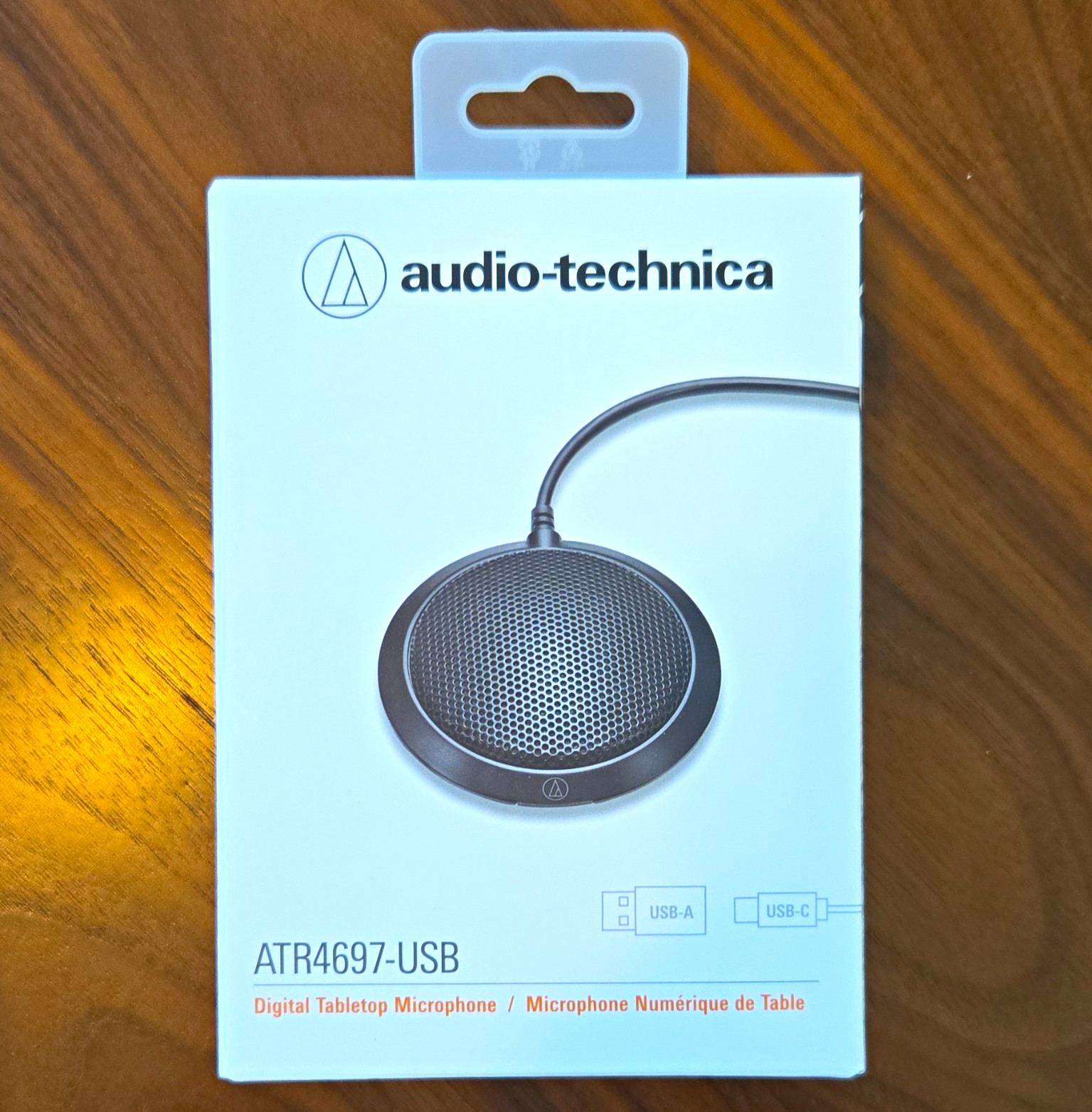 Audio-Technica ATR4697-USB Tabletop Condenser Mic Omni USB-A/USB-C Black
