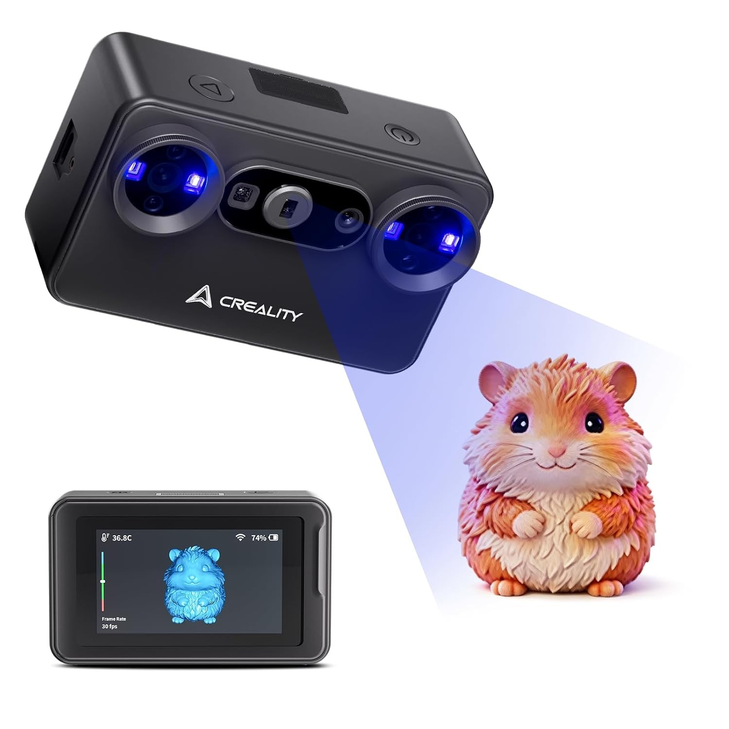 Creality Pika 3D Scanner Wireless with 7-Line Blue Laser and NIR Light