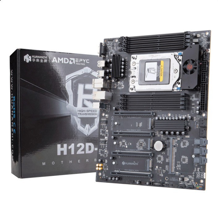HUANANZHI H12D-8D SP3 Motherboard Support AMD EPYC 7642/7713/7763/7532/7702 CPU