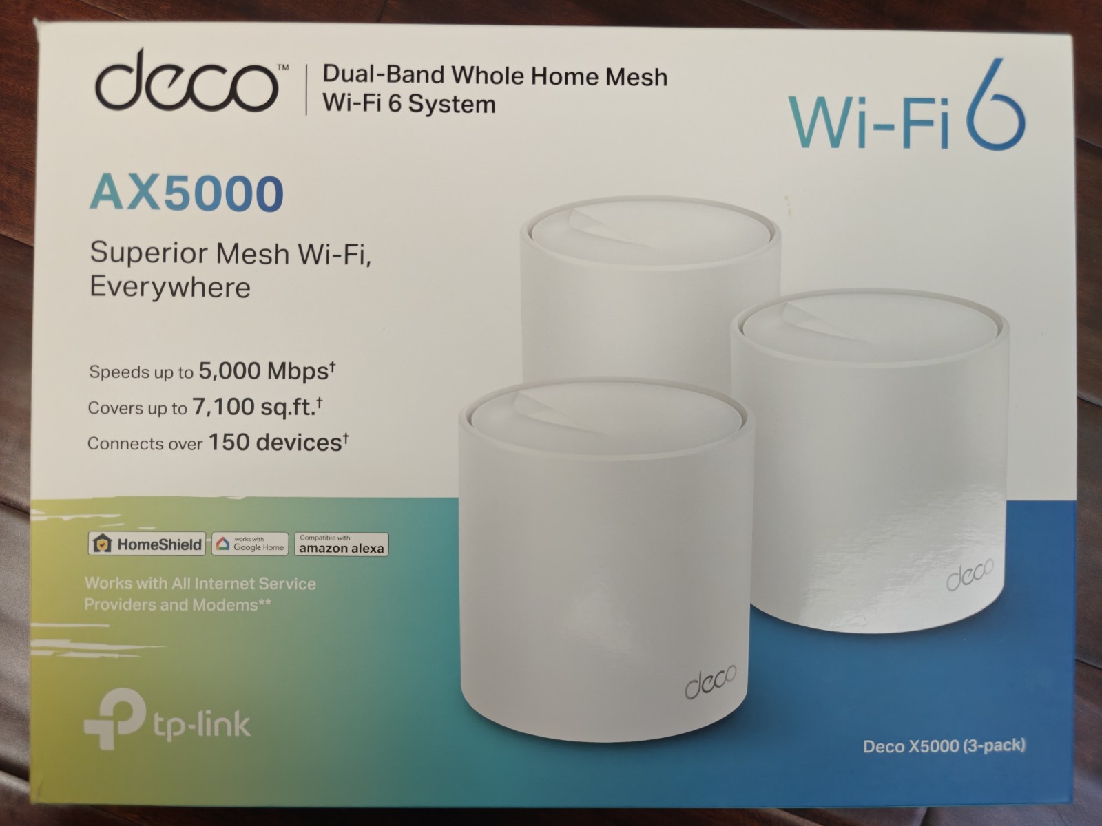 TP-Link Deco X5000 AX5000 Wi-Fi 6 Dual-Band Mesh System 3 pack