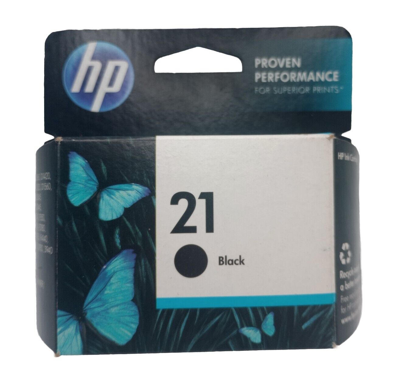 HP 21 Black Original Genuine HP Ink New Expired May 2014 Made In Malaysia