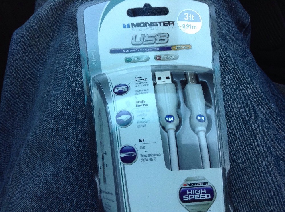 Universal USB Cable 3ft Monster Digital Life