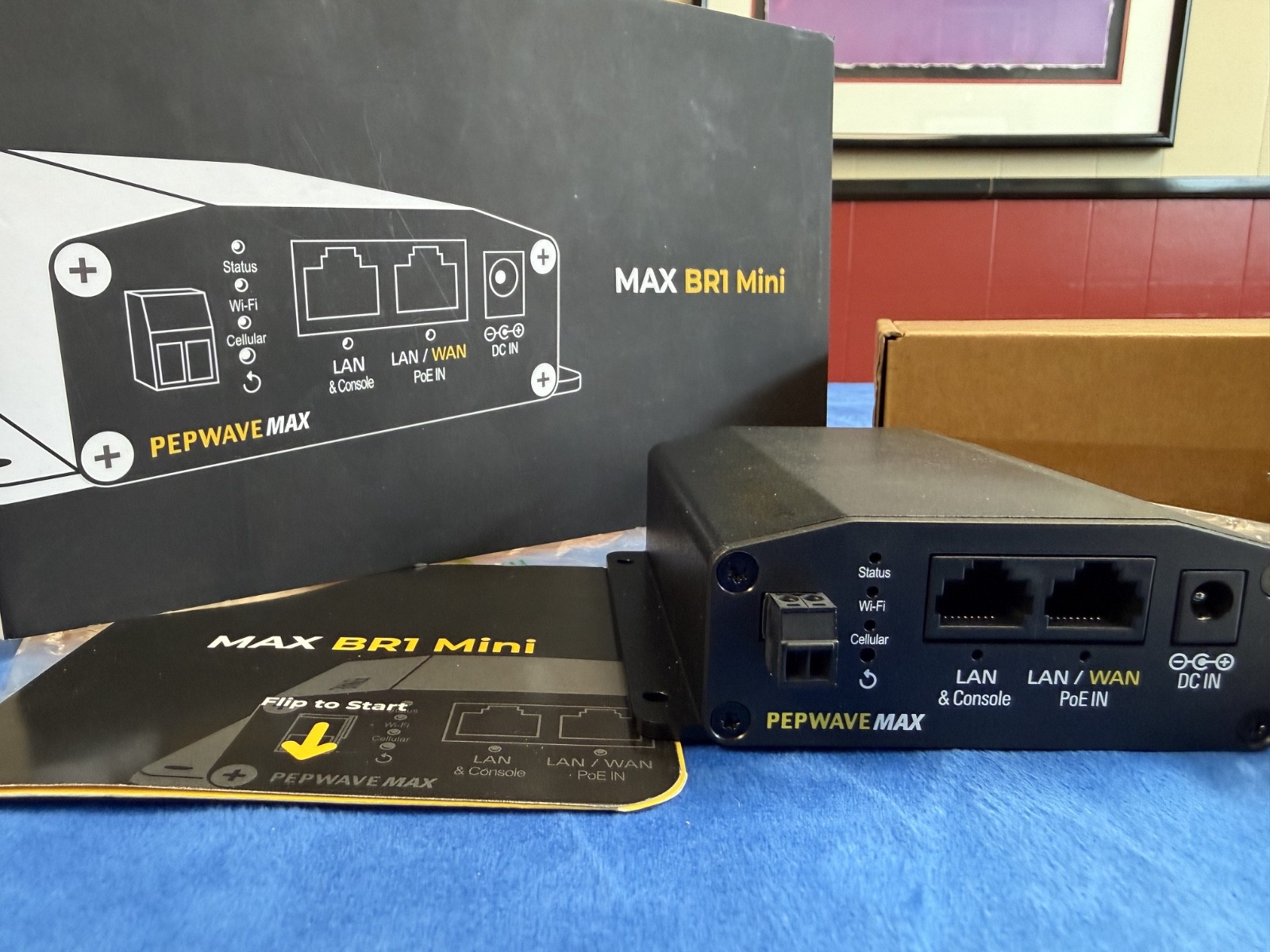PEPLINK PEPWAVE MAX BR1 Mini LTE Cellular Router Mobile No Wi-Fi Needed