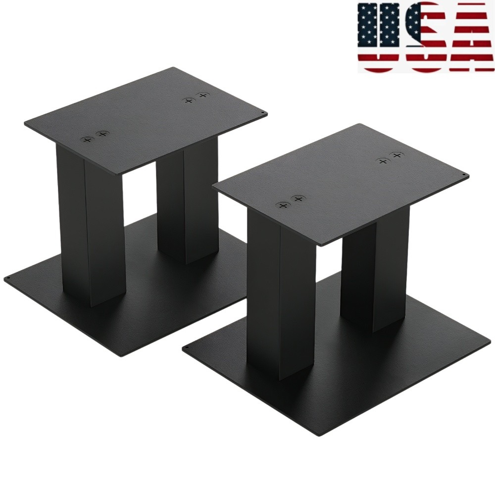 1 Pair Desktop Speaker Stands Up To 25Lb for Computer & Bookshelf Speakers