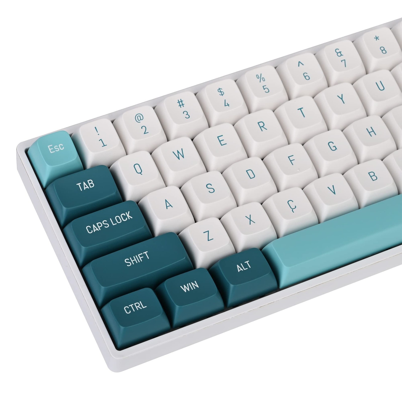 GTSP 163 Keys CSA Profile PBT Keycaps Set Custom Green Fits 60/65/100% Layout