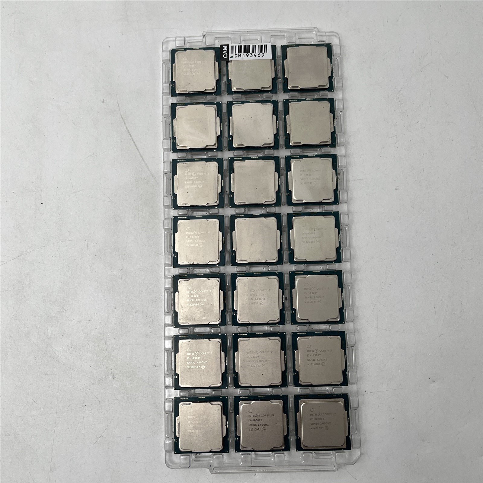 Lot of 189 Intel Core i3 CPUs Gen 7,8,9,10