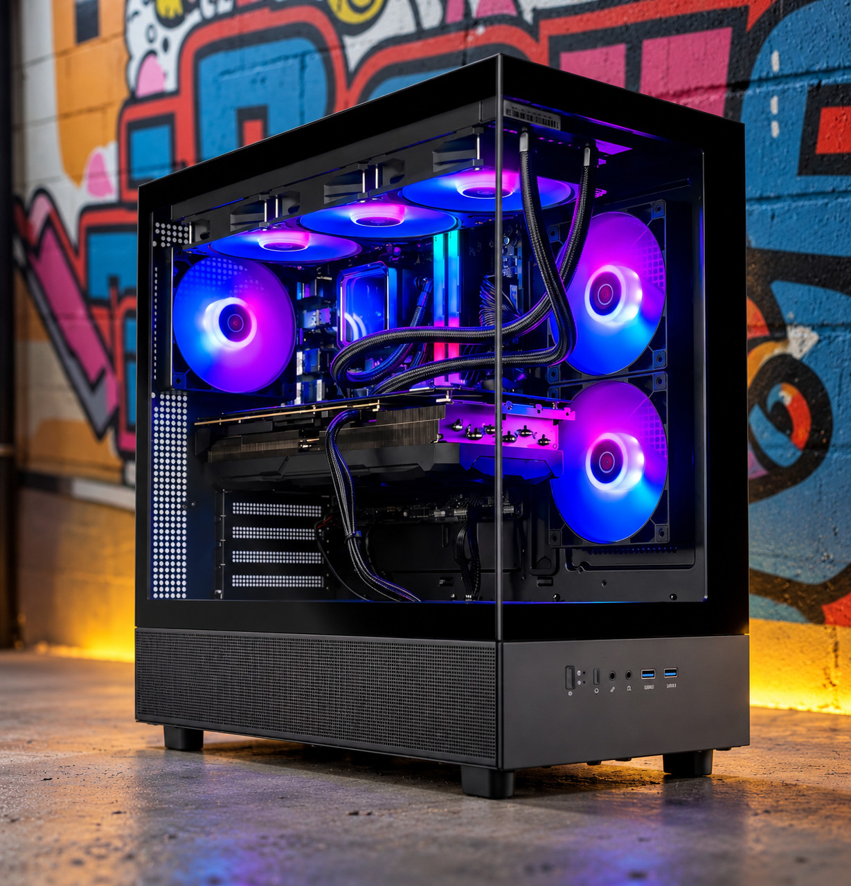 ARGB Gaming PC Desktop R5 5500 32GB RAM 1TB SSD RTX 4080 Win11 WIFI Custom build