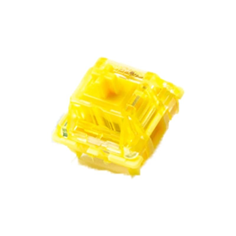 110 PCS Phantom Yellow Keyboard Switches RGB LED Linear Mechanical Keyboard