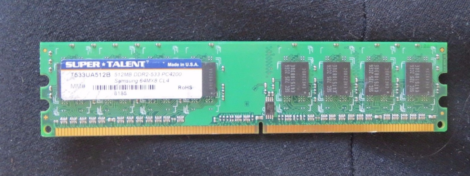 SUPER TALENT T533UA512B 512 MB DDR-533 PC4200 SAMSUNG 64MX8 CL4 MEMORY RAM