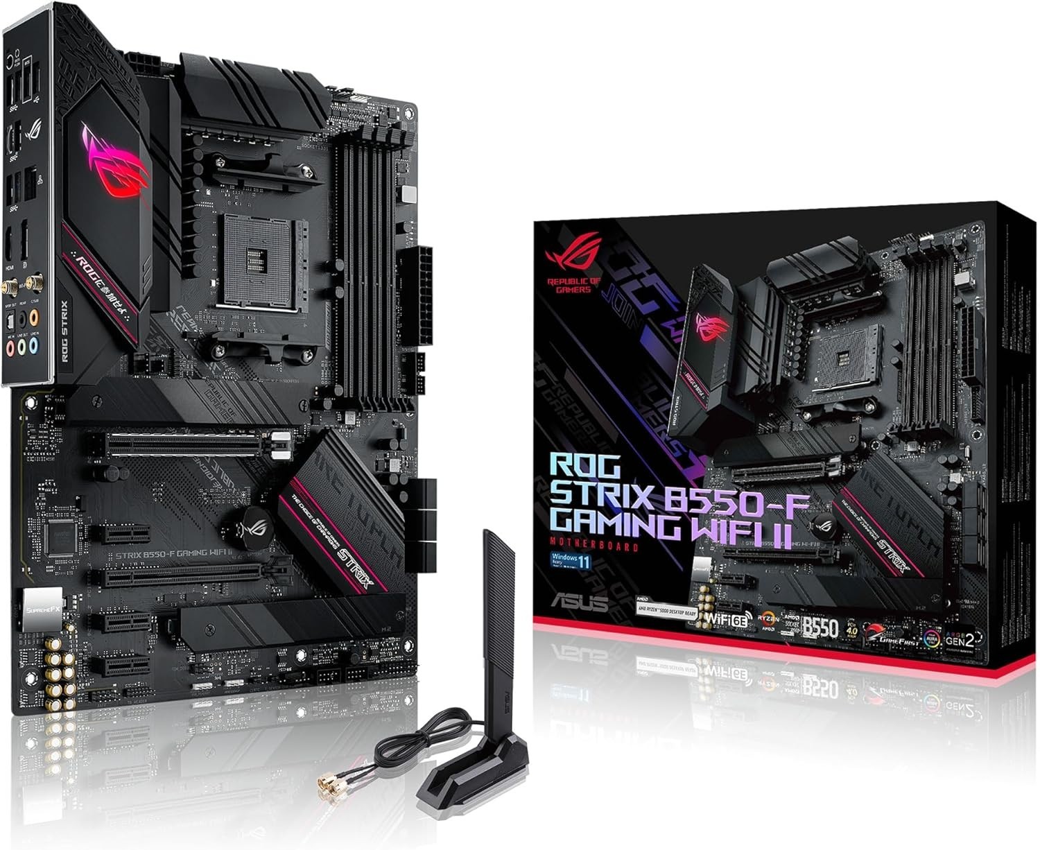 High-Performance ROG Strix B550-F Gaming Motherboard with WiFi 6E & RGB Sync