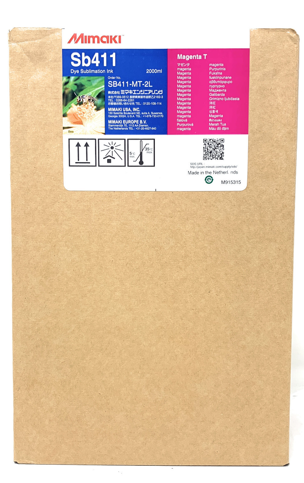 MIMAKI SB411MT-2L SB411 GENUINE MAGENTA INK TS300P-1800 [2019/2020]