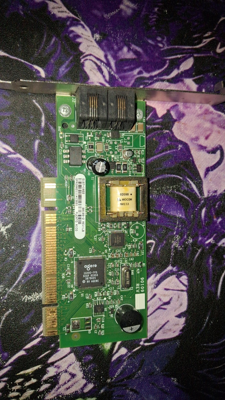 Smart Modular Technologies 56K PCI Ethernet Network Adapter Modem Model 90109-2