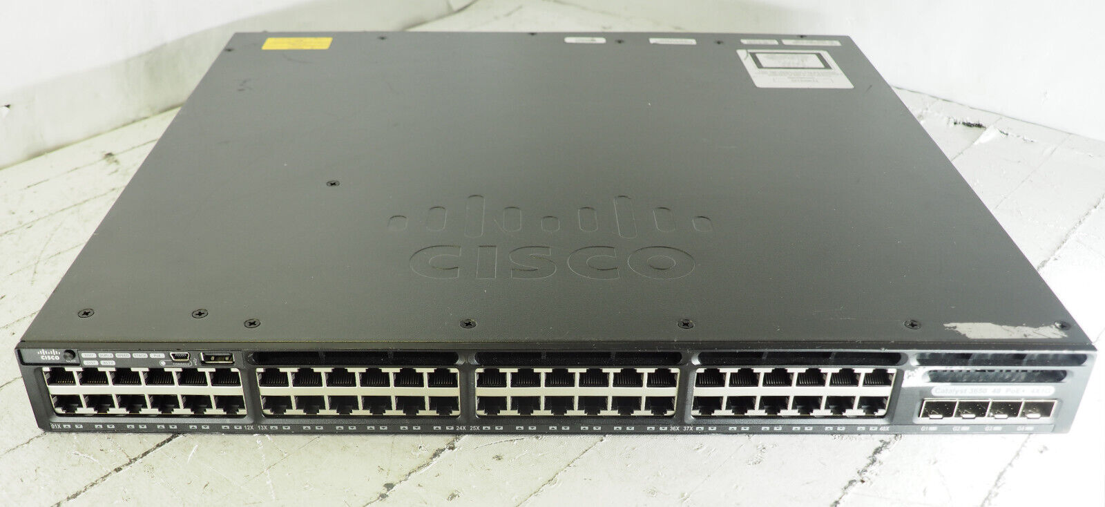 Cisco Catalyst WS-C3650-48PS-S V03 48-Port Catalyst 3650 PoE Switch 1 x 640W PSU