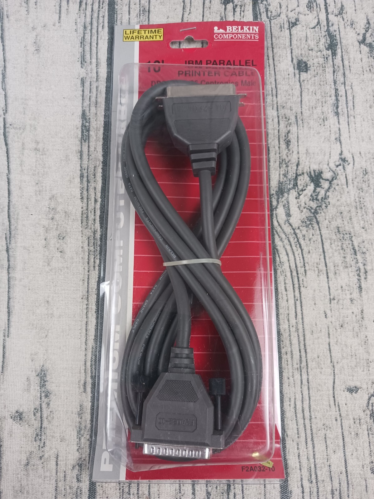 Belkin - IBM Compatible Parallel Printer Cable 10 Feet (F2A032-10) Brand New