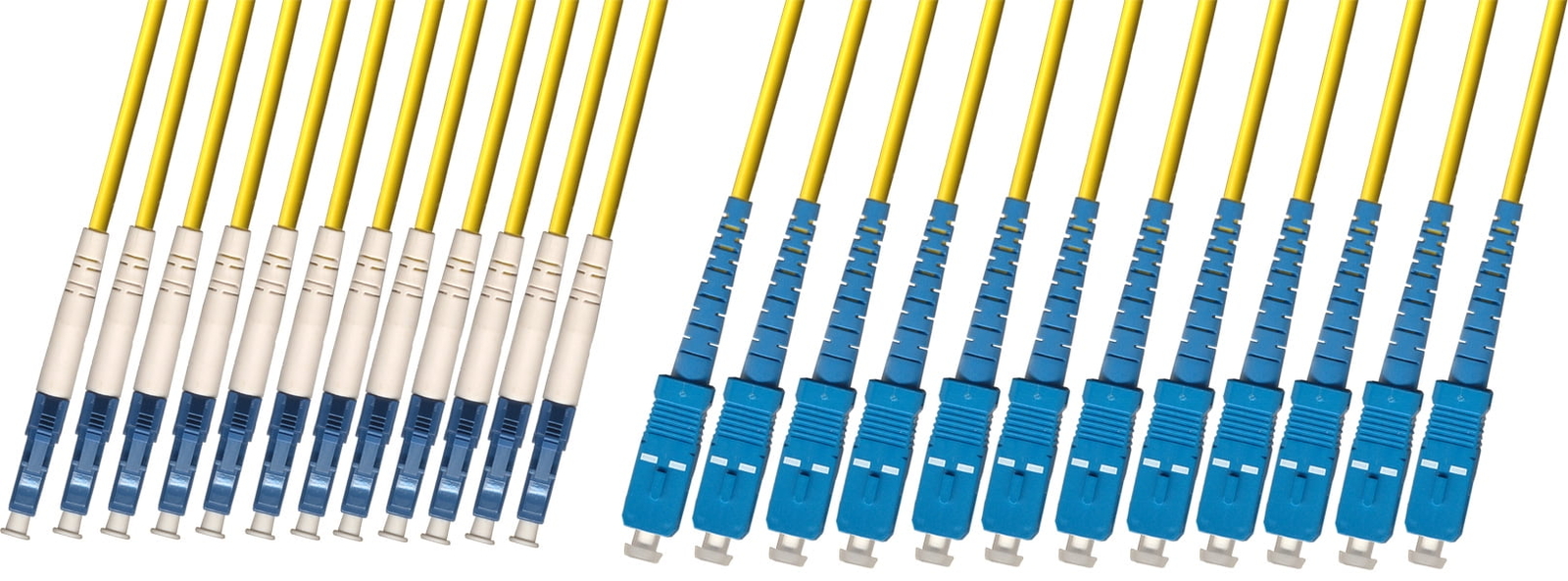 Direct Burial Outdoor LC SC 12 Strand Fiber Optic Cable Singlemode 9/125 50M