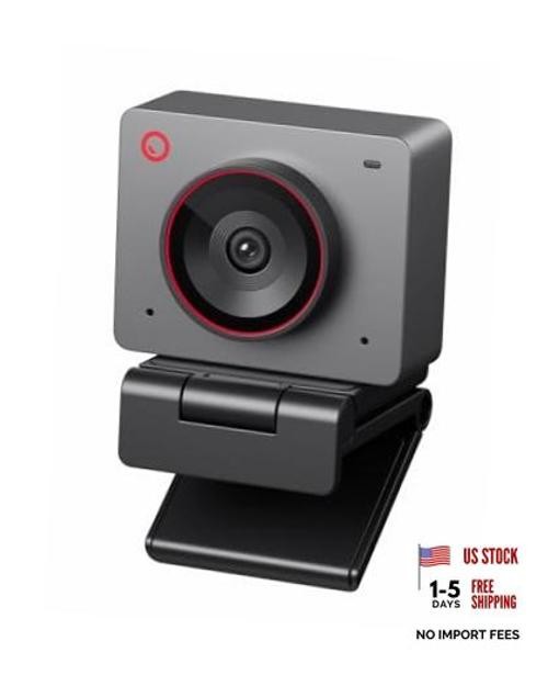 Meet 2-4K Webcam for PC with 1/2" Sensor, AI Framing & Autofocus Meet 2 Grey