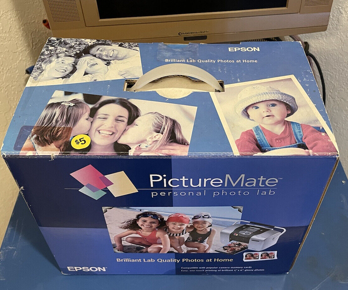 Epson PictureMate Digital Photo Inkjet Printer #C11C556001 New In Box