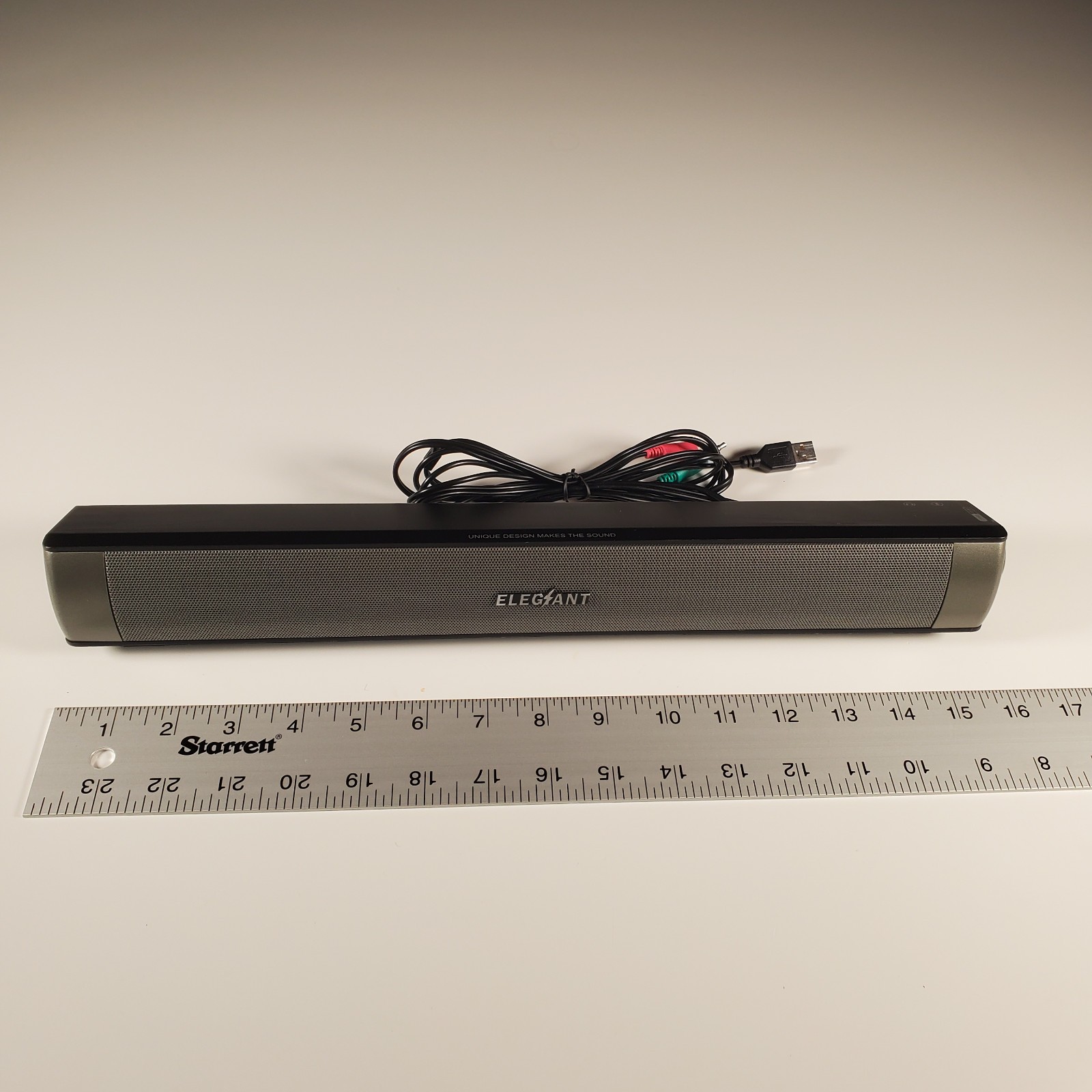 ELEGIANT SKU-288928 USB Powered Wired Computer Soundbar Stereo Speaker PC Laptop