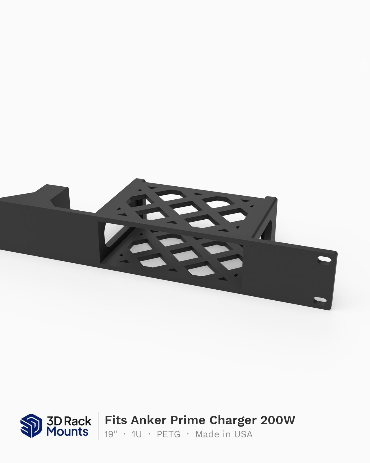 19" Anker Prime 200W 6-Port Charger Rack Mount - 1U (Modular)