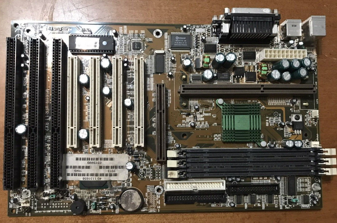MSI MS6119 VER1.1 BX2 Desktop Motherboard- MS-6119 untested
