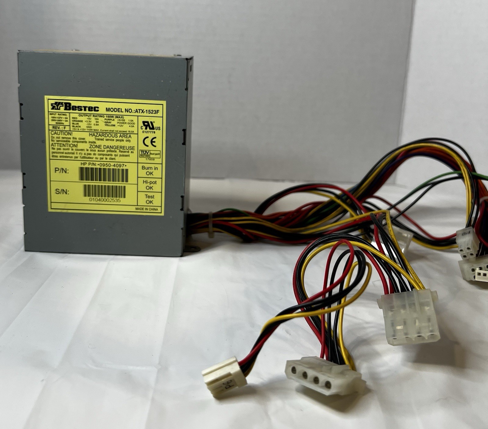 Bestec - 150 Watt Power Supply Module - Model # ATX-1523F