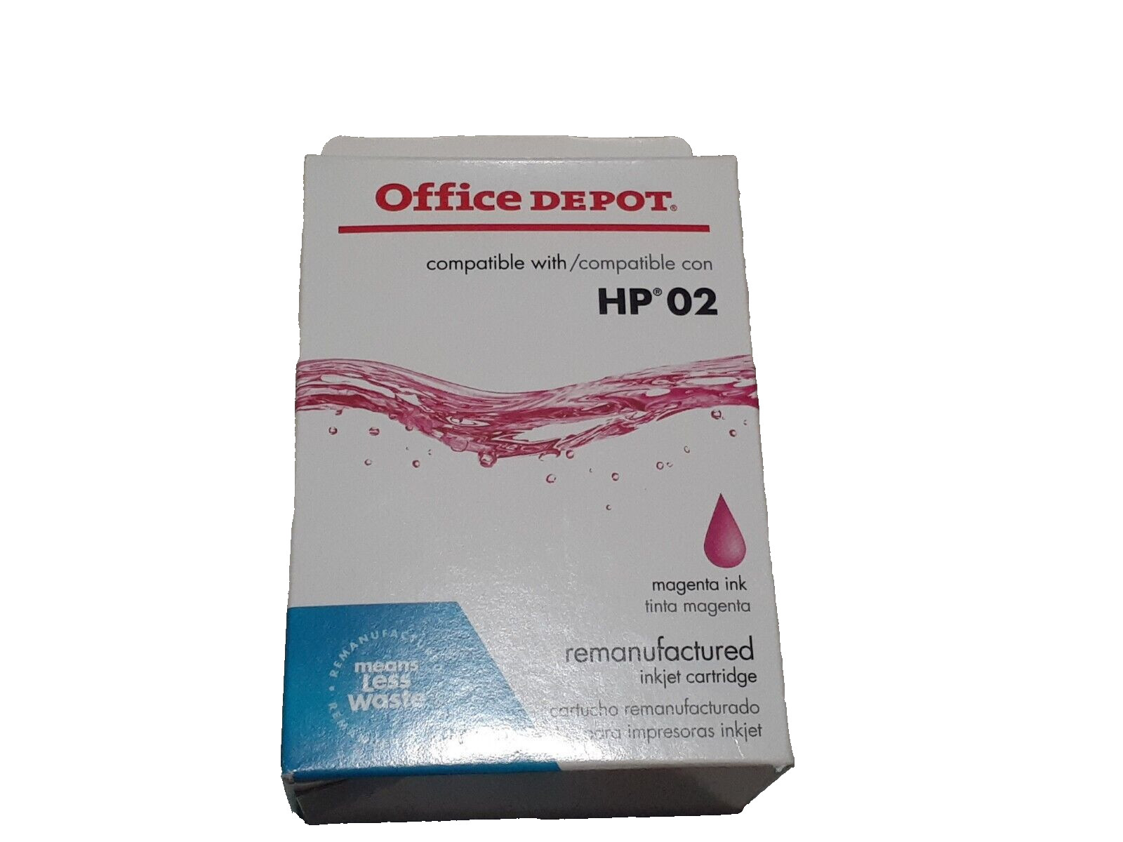 Genuine Office Depot (MAGENTA) Compatible With 02 Photosmart Ink Cartridge