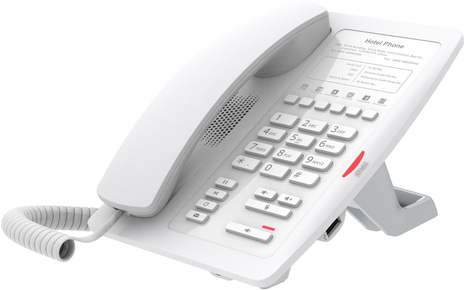 Fanvil H3W IP Phone Hotel Wi-Fi 2 SIP White