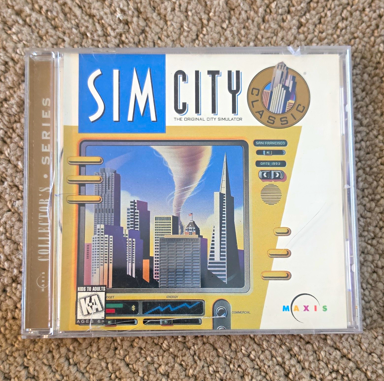 Maxis SimCity Classic Collector's Series PC/Mac CD-ROM Game, English