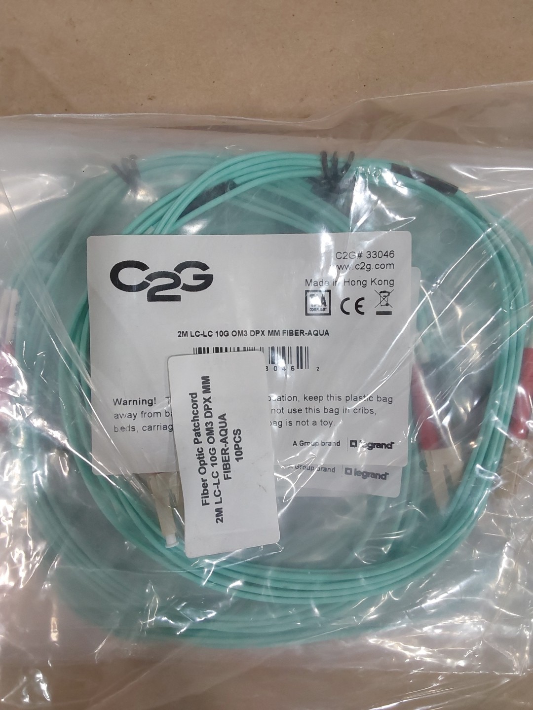 NEW Legrand VS 2M LC LC OM4 DPX PVC (LOT OF 10)....V18
