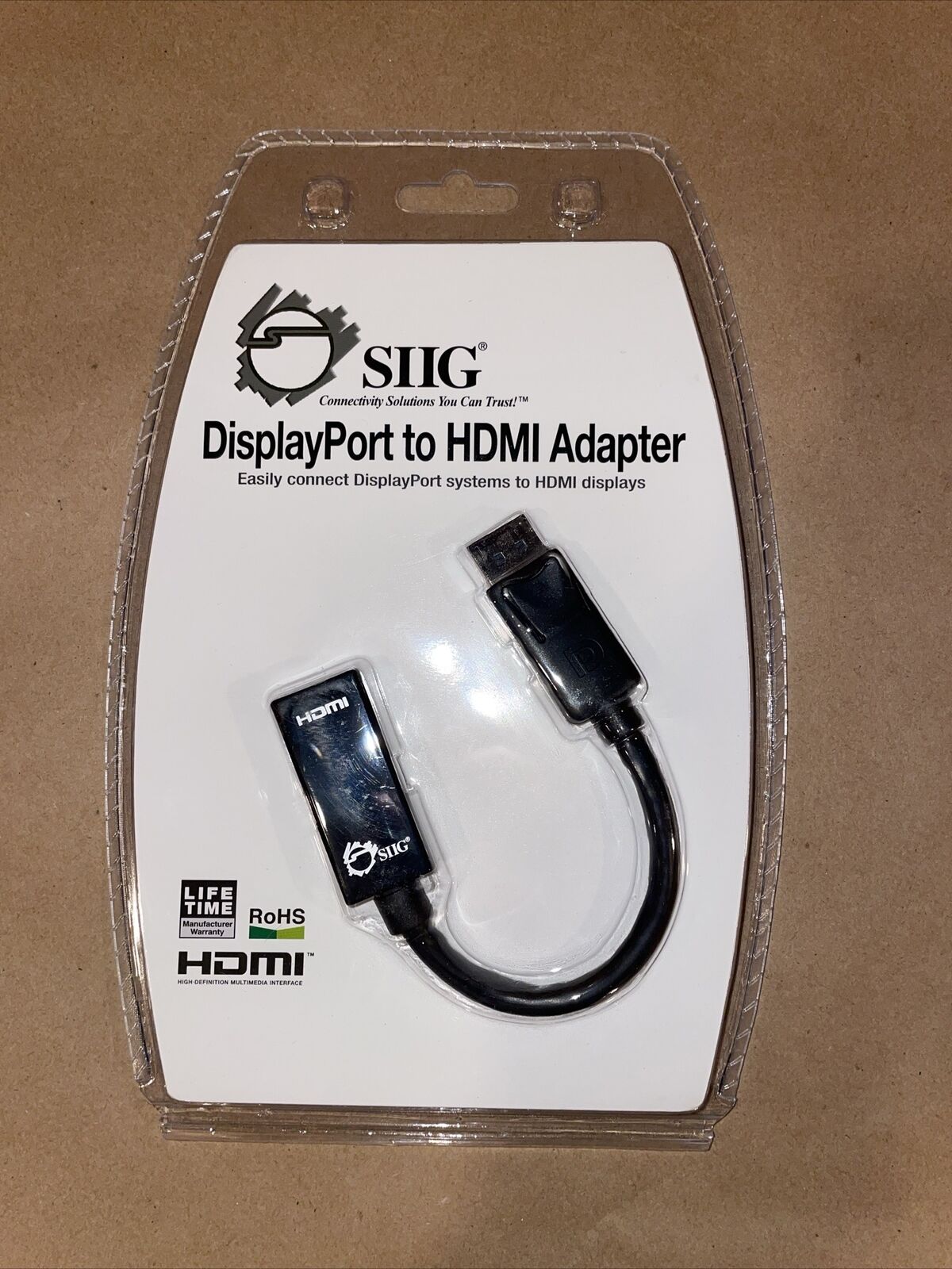 SIIG DisplayPort to HDMI Adapter (CB-DP0062-S1)