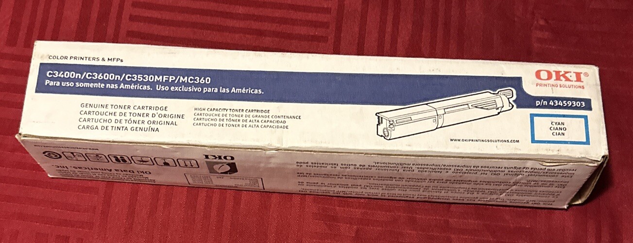 OKI 43459303 Original OKI High-Yield Toner Cartridge Cyan