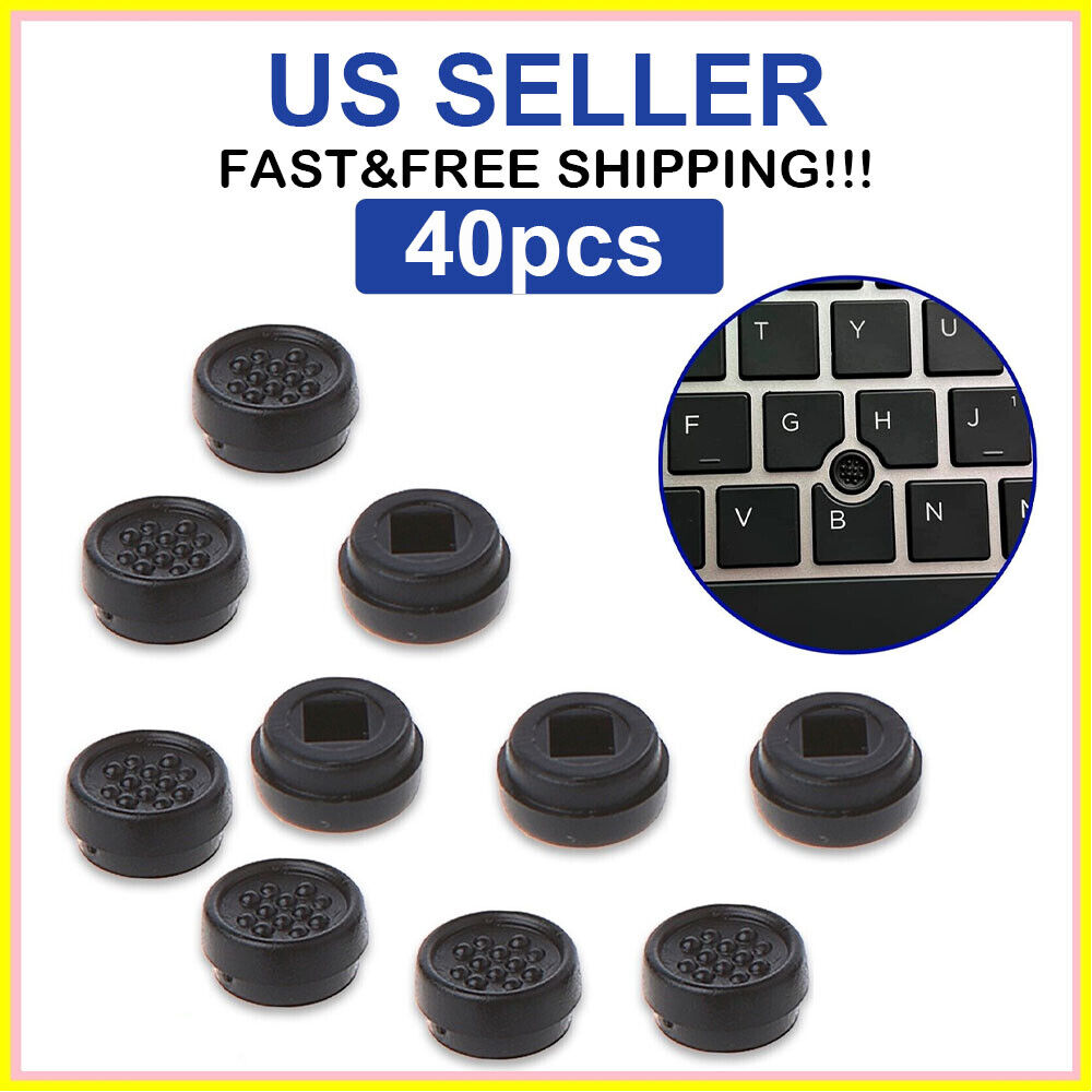 40pcs Trackpoint Stick Point Cap For Dell Keyboard Joystick Cap Pointing Black