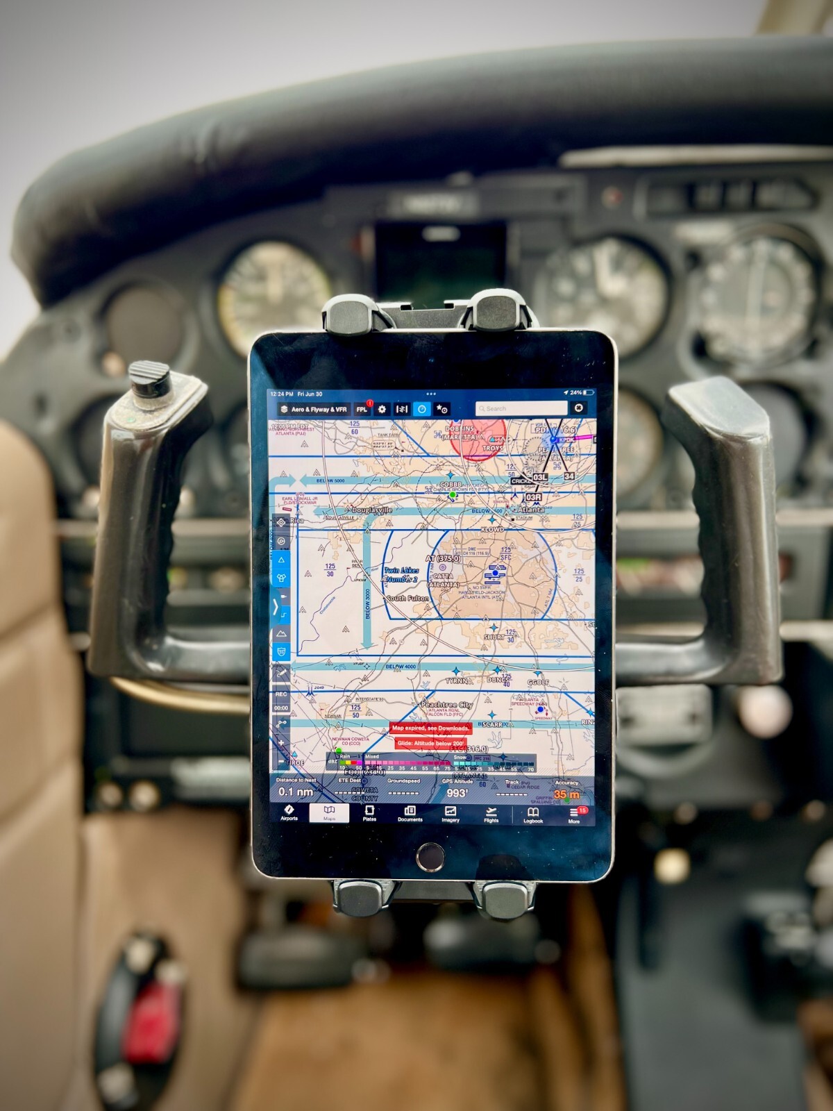 FlightPro ProAviator Yoke Mount for iPad Pro 12.9", iPad Mini & Phones 2023