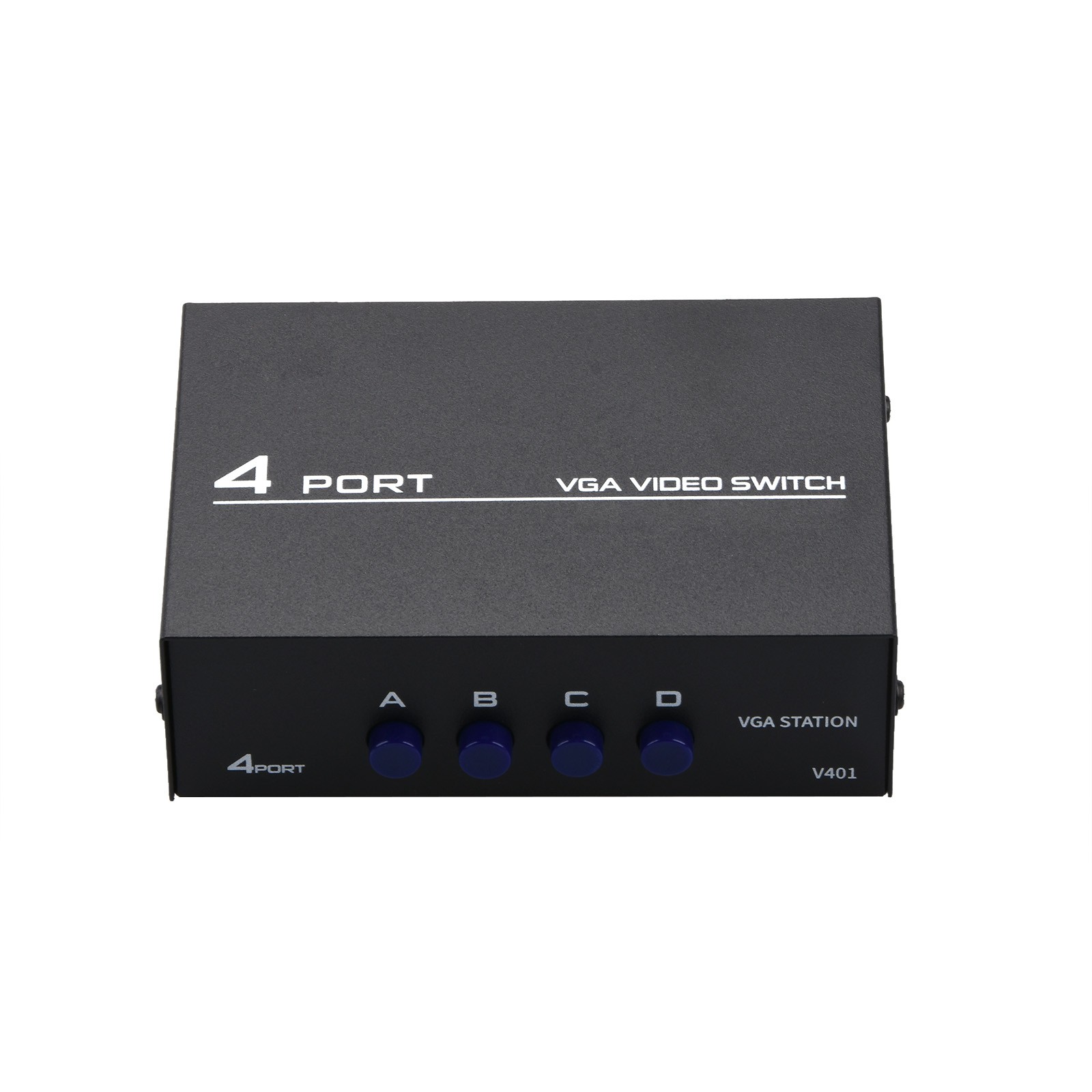4 Port VGA Video Selector Switch 4 In 1 Out VGA Switcher 4x1 VGA Switch Box
