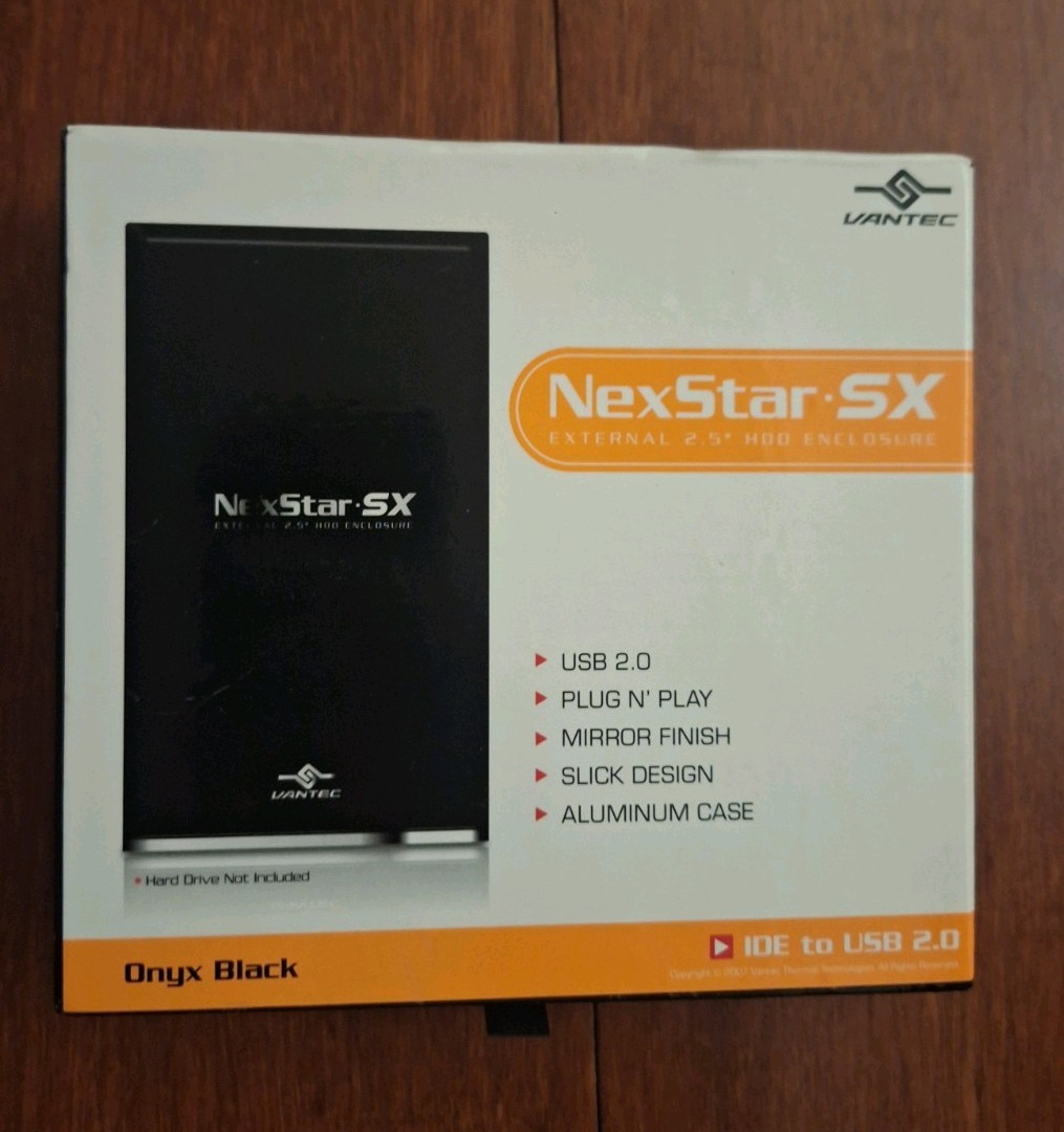NexStar SX External 2 5" IDE to USB 2.0 Enclosure Onyx Black