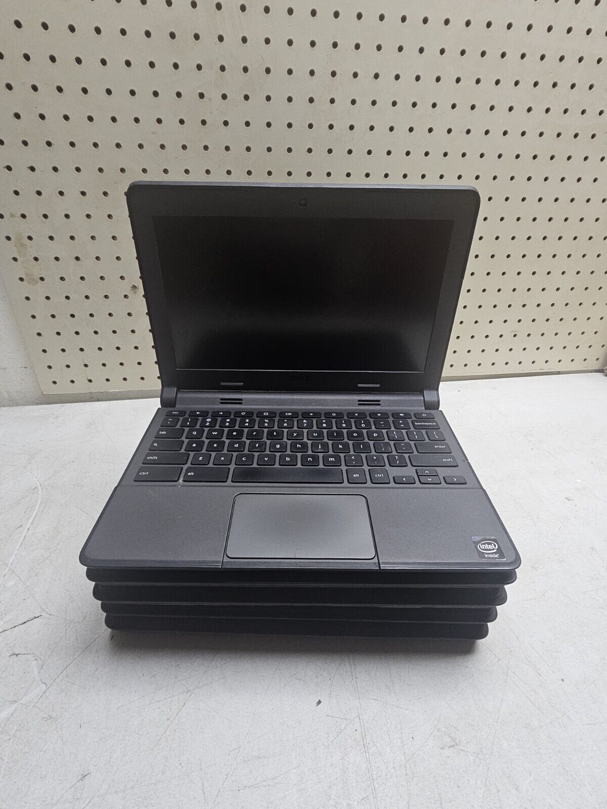 Lot of Five (5) Dell Chromebook 11 P22T Laptop - Intel Celeron N2840 - READ