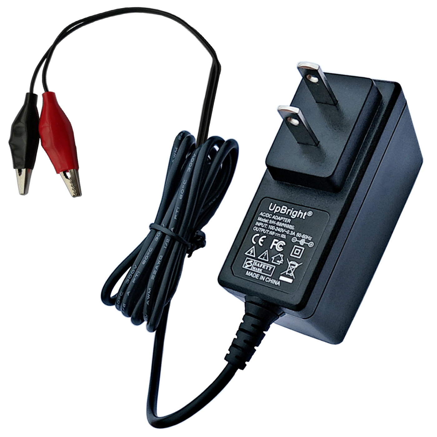 AC Adapter Alligator Clips For PowerStar F120-010-W Peg Perego 12V 1.2Ah 4Ah 5Ah