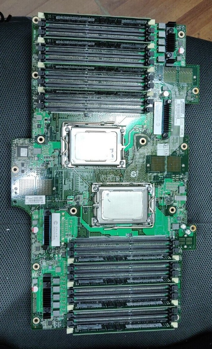 HP 590473-001 604048-001 Secondary CPU Memory Board w/2x OS6174WKTCEG0 CPU 48GB 