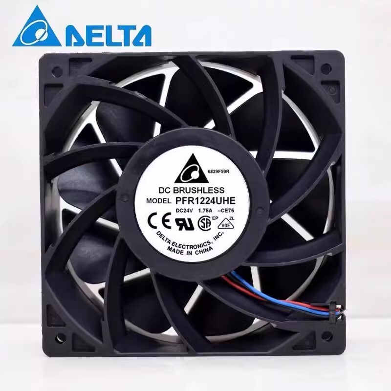 Delta PFR1224UHE-CE75 12038 DC24V 1.75A 3-Wire Silent Cooling Fan